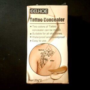 NEW!! EELHOE Tattoo Concealer, Scar Cover up Makeup Tattoo Cover Up, Waterproof
